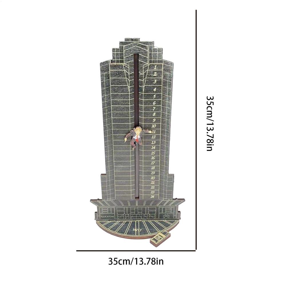 Wooden Christmas Countdown Calendar 24-Day Wooden Christmas Countdown Table Sign Funny Ornament Display Centerpiece For Living 24 Days