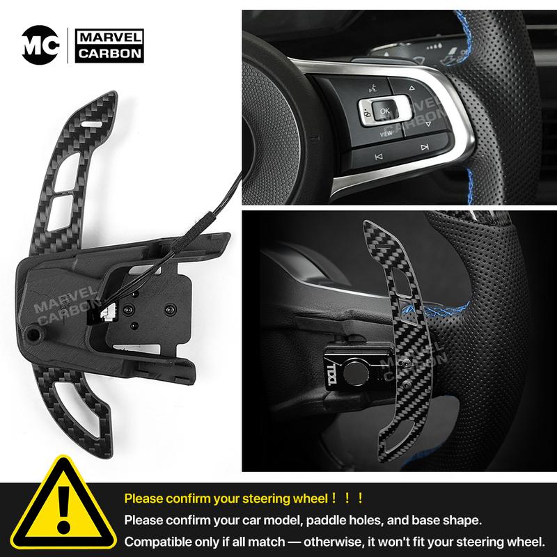 MC Carbon Fiber Magnetic Paddle Shifters For VW Volkswagen Golf MK7 MK7.5 Golf R Scirocco Steering Wheel Paddles Shifter