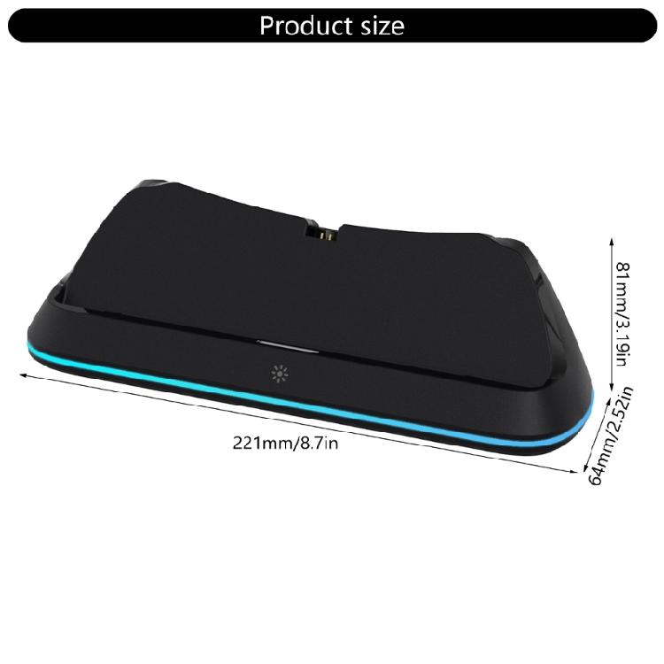 Charging Base for Console Game Console Charging Dock Charger Stand with Adjustable Light Fast Charging Holder
