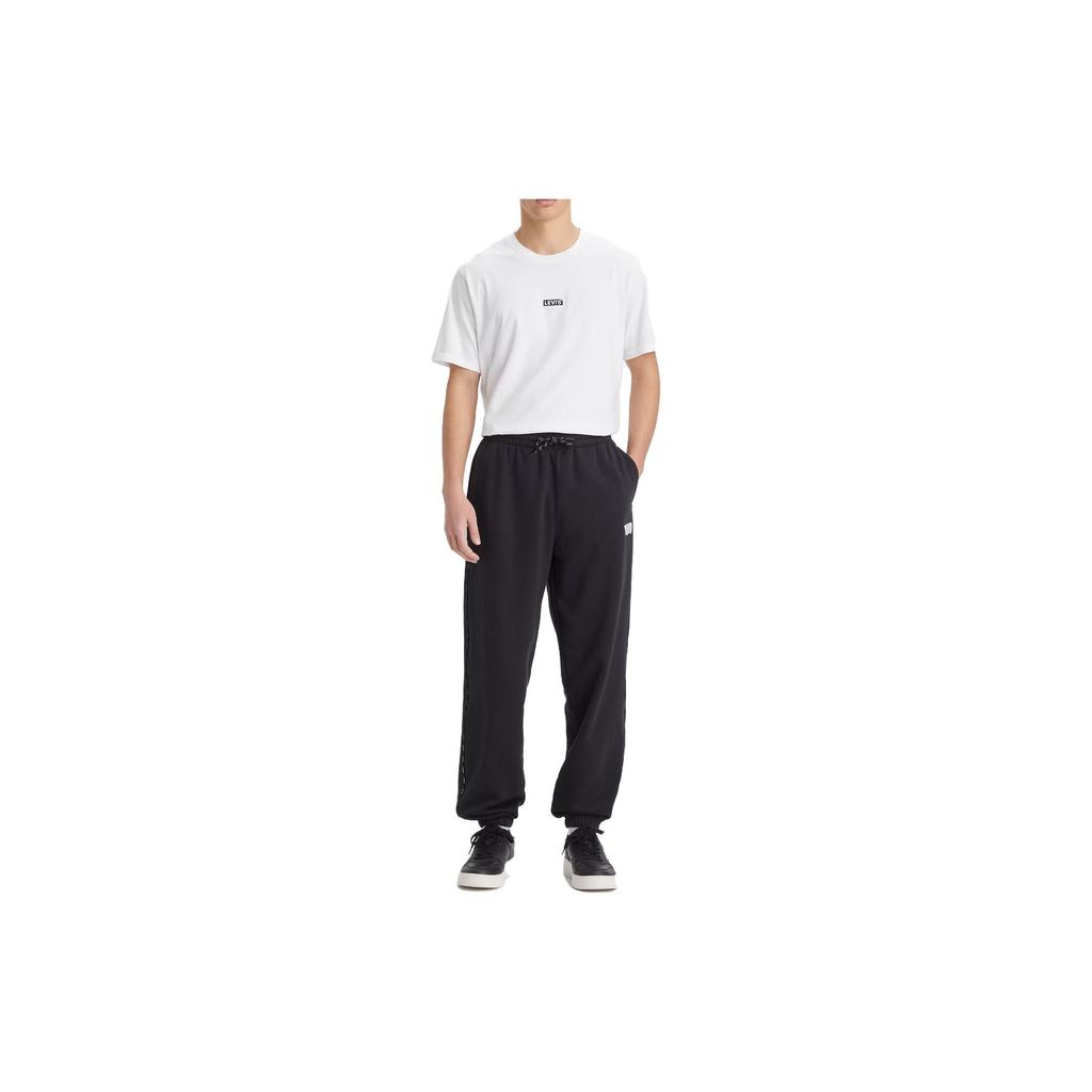 Levis SS23 Solid Color Casual Loose Fit Jogger Pants Men bottoms Black A5247-0002