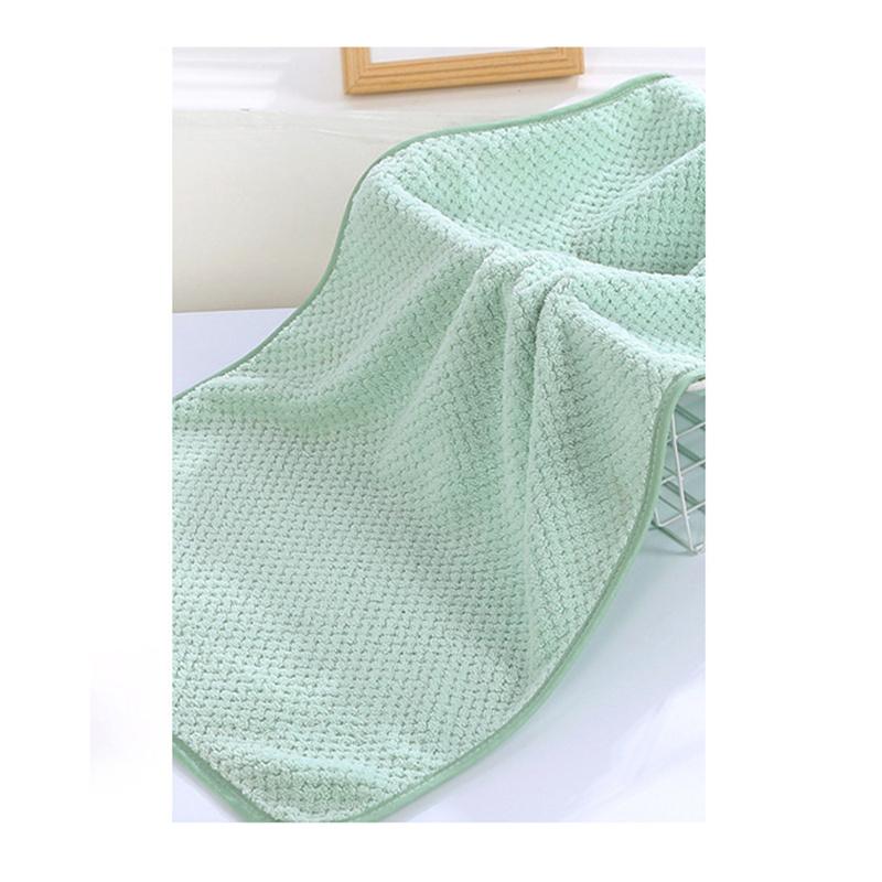 35x75cm Coral Velvet Polyester Brokátový ručník Měkký savý Pohodlný dárek Bytový textil Koupelnové potřeby