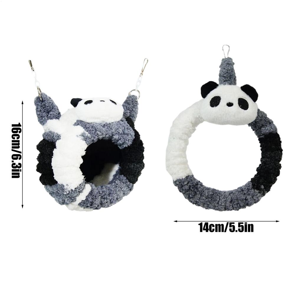 

Warm Bird Nest Panda Shape Winter Lovebirds House Parakeet Exercise Swing for Macaw Conure Budgies Gray Parrot Animal Shelters