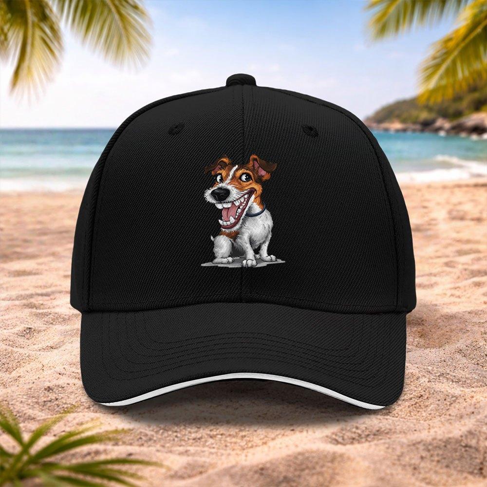 Jack Russell Terrier Cap  Adjustable Lightweight Baseball Hat with JRT Design Unisex Machine Washable Pet Lovers Gift