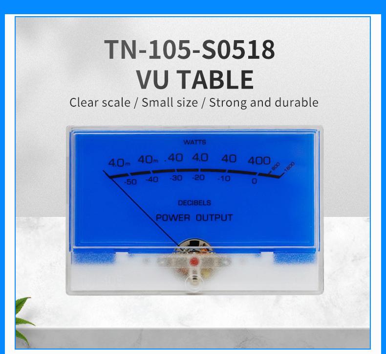 High Performance VU Level Meter Audio Meter DB Amplifier Suitable for Home Audio for Audio Equipment LED Backlight