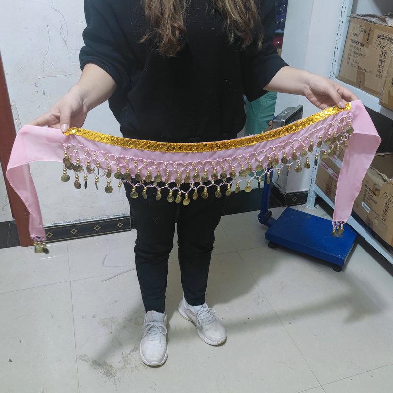 Indian Belly Dance Coin Waist Chain for Performance and Practice