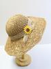 Handwoven Straw Sun Hat – Women’s Summer Wide-Brimmed Foldable Panama Hat with Bow Accent, UV Protection for Beach & Outdoor Wea