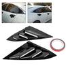 Bil Bakre Fönster Ventilationsutlopp Lamell Skärmlist Passar för Honda Civic 20162019
