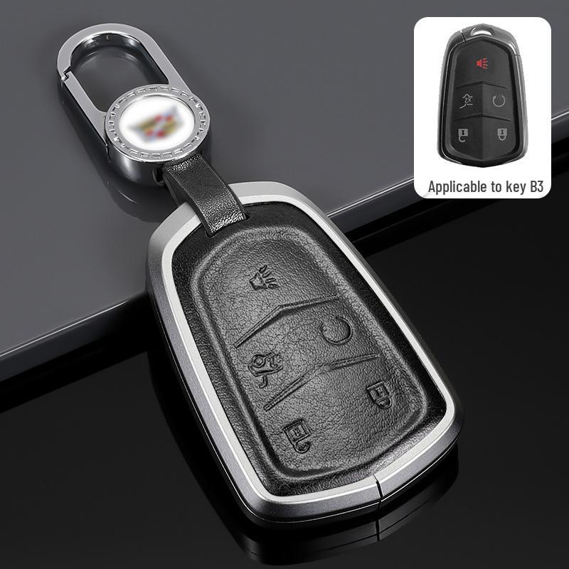 Cadillac Key Protective Shell: Fits XT4, XT5, XT6, CT4, CT5 - Original Car Key Cover with Buckle.