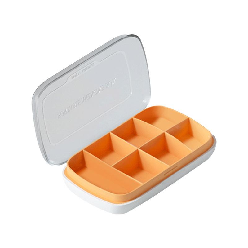 Weekly Portable Travel Pill Cases Box 7 Days Organizer 7 Grids Pills Container Storage Tablets Drug Vitamins Medicine Fish Oils