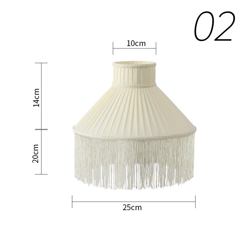 Modern Minimalist Fabric Tassel Lamp Cover Dining Living Room Bedroom Table Lamp Shade Chandelier Floor Lamp Wall Lampshade E27