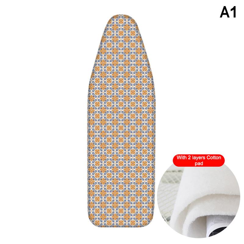 Ironing Board Cover Scorch Resistant Premium Cotton Padding Anti-Slip Washable Reusable Cover for Home Laundry Room Use