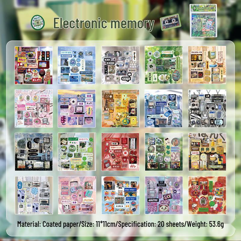 Yuxian Dream Echo: Japanese Old Style DIY Journal & Phone Sticker Book