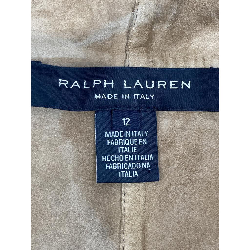 Ralph Lauren Black Label Schwarze Wildlederjacke Jacke 12 schwarz Gebraucht