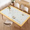 Dopamine Dining Table Table Mat Light Luxury High-End Tablecloth Waterproof, Oil-Proof, Wash-Free And Anti-Scalding Tabletop Mat Coffee Table