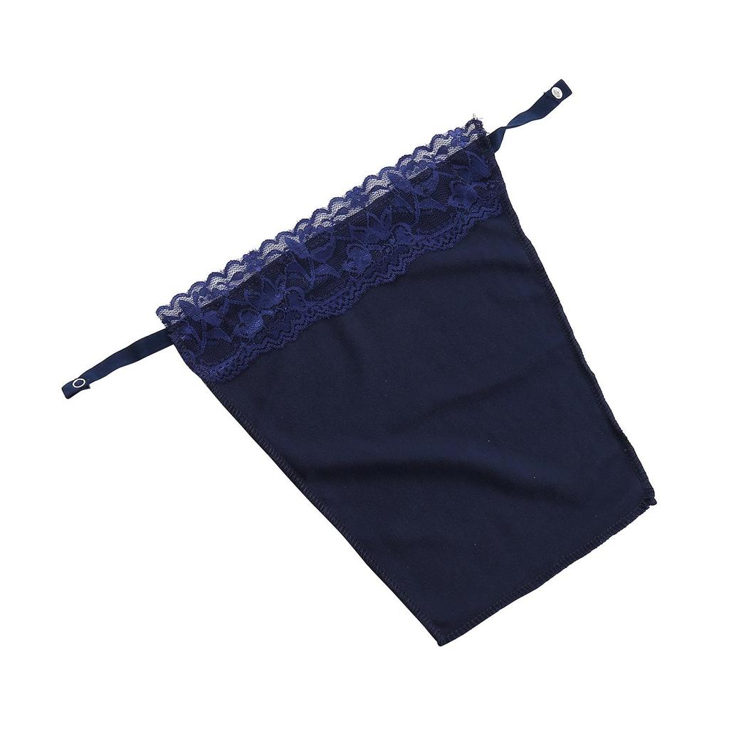 Lace Strapless Modesty Tube Top with Nipple Covers
