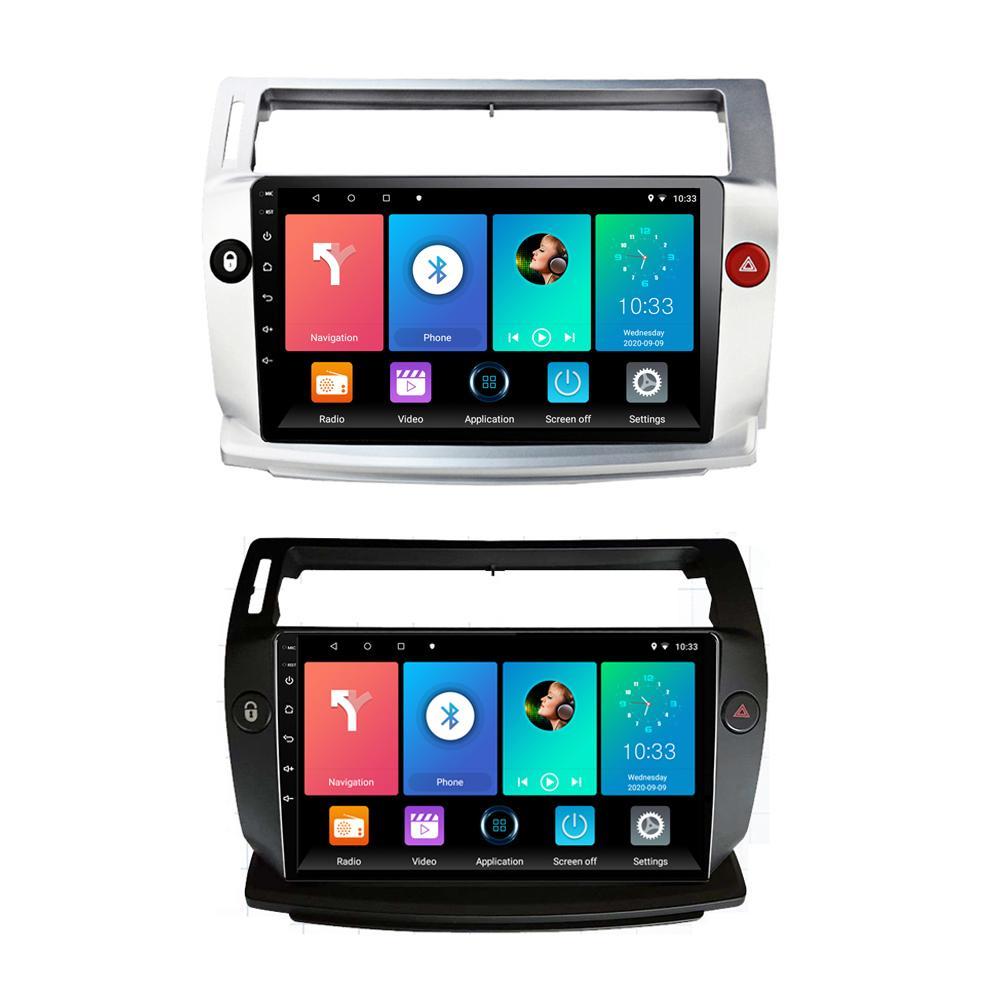 Android 10 Car Radio For Citroen C4 C-Triomphe Quatre 2004-2009 Multimedia Video Player GPS Navigation WIFI 1+16GB