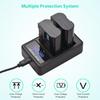 Camera Battery  r Set EN EL15 2550mAh Rechargble Battery and 2 Channel USB  r Set for  6  7 1 V1 D500 D600 D610