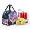 A Fluorescent Butterfly On The Book Of Life Insulated Lunch Bag for Women Children Portable Food Boxes Thermal Lunch Box Tote