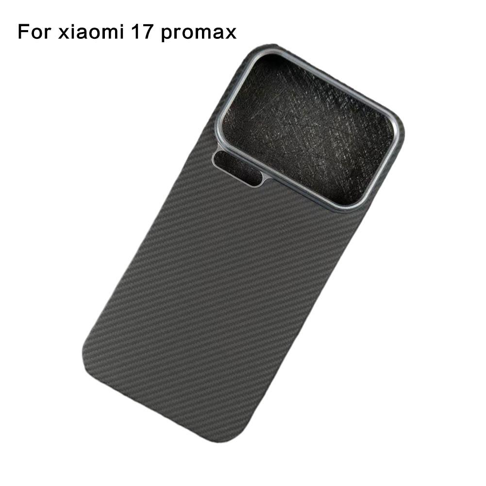 

Для Xiaomi 17 Pro Max Чехол из углеродного волокна Роскошная крышка из арамидного волокна Для Xiaomi 17 Pro / Xiaomi 17 Pro Max Чехол Аксессуары