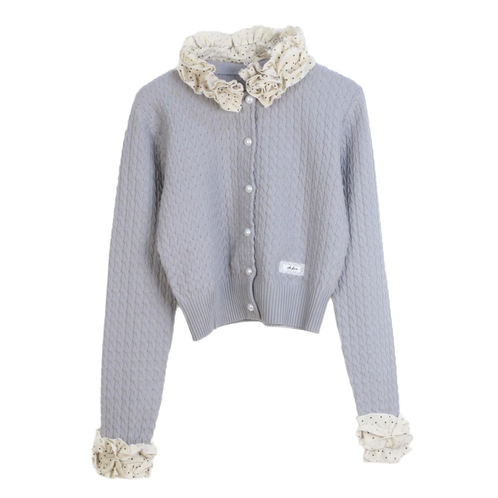 

Новый весенний женский кардиган Lafite в стиле пэчворк, кружевной вязки, приталенного силуэта L