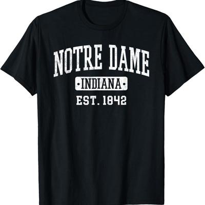 Vintage Notre Dame Family IN State Indiana Hometown T Shirt