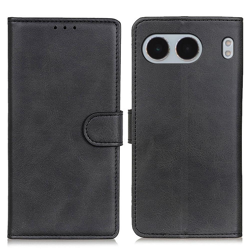

For OnePlus Nord 4 Stand Wallet Case Cowhide Texture Leather Phone Cover D