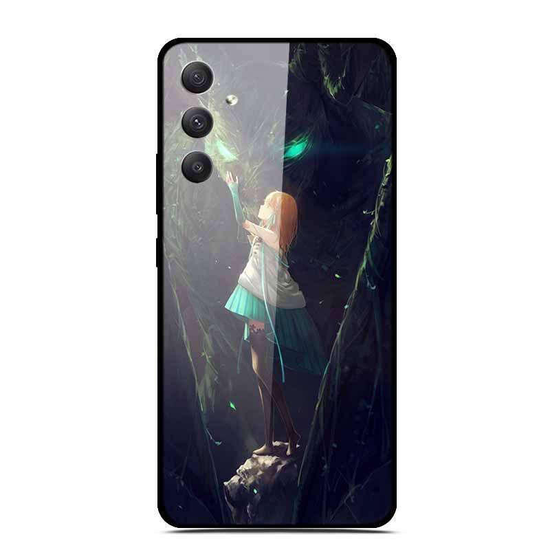 Samsung A35 5G Tempered Glass Phone Case - Personalized Colorful Design