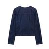 2025 Spring/Summer Women's Versatile Denim Jacket with Pockets