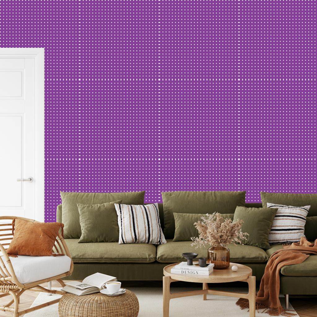 Violet Dots Wallpaper for Living Room and Bedroom 50x1000