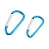 10pcs Aluminium Zinc Zinc Alloy Hiking D-shape Keychain Fishing Carabiner Buckle Keychain Hook