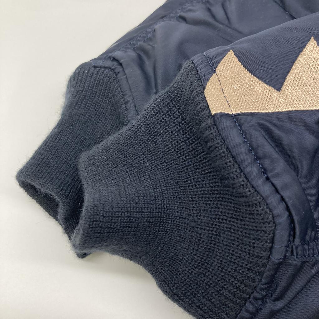 AVIREX 6172151 Navy Flying Shark MA-1 Flight Jacket Jacket L NavyUsed