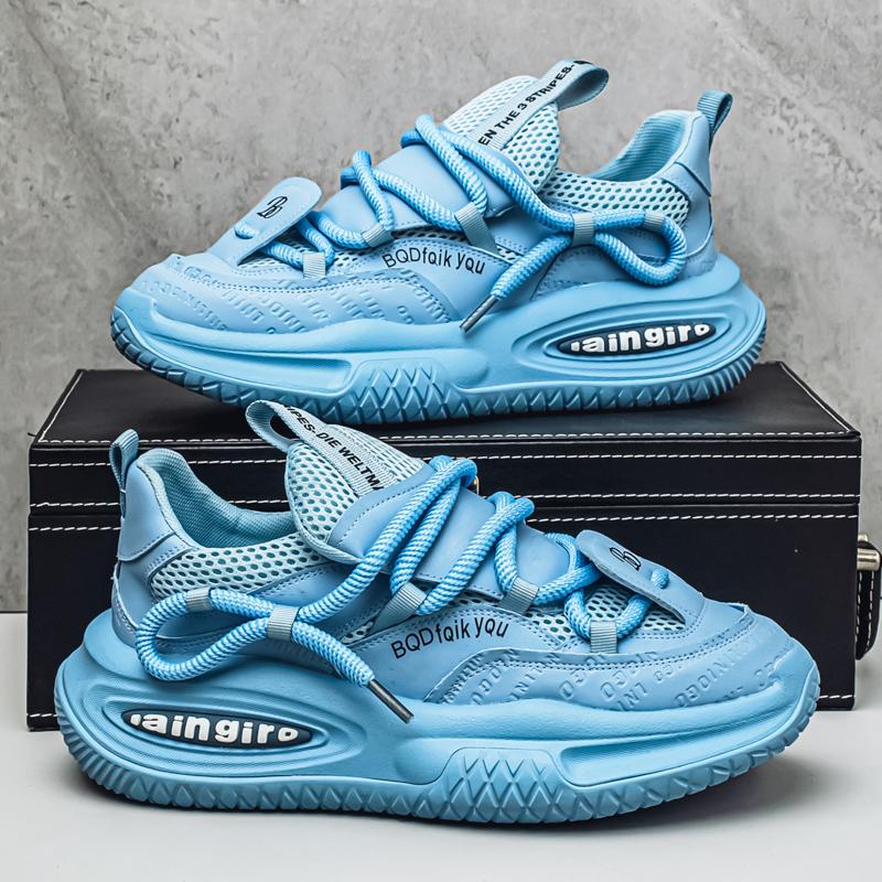 Men's Casual Shoes 2025 New Non-slip Fashion Sports Shoes All-match Men's Shoes Wear Resistant Thick Sole Increase Tide Shoes