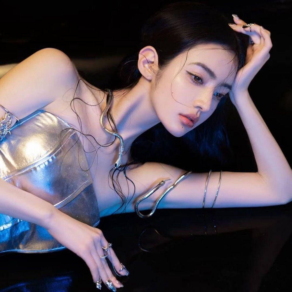 Metal Collar Halloween Hair Accessories Snake Choker Halloween Cosplay Snake Necklace  Street Wear