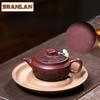 160ml Yixing Lila Ton Teekannen Handgemacht Großkalibriger Topf Roher Ton Drachenblut Sand Teekocher Mit Sieb Zisha Tee