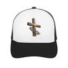 Rustic Faith Cross Thorn Emblem Mesh Baseball Cap Casual Hat Outdoor For Womens Unisex FeUnisex