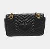 [Pre-Owned] Gucci GG Marmont Small Matelassé Shoulder Bag 'Black' - Good #CPZZOR