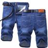 Nuovi Pantaloncini Denim Estivi da Uomo Traspiranti Sezione Sottile dei Pantaloni Cinque Dritti Larghi Casual Elastici