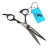 MCG-15 Black Damascus Hairdressing Scissors Set: Straight, Serrated, Thinning Scissors for Salons.