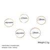 5pcs/set Rings for Women Simple Three Pearl Wavy Metal Twist Combination Joint Ring Trendy Personality Golden Party Jewelry Gift