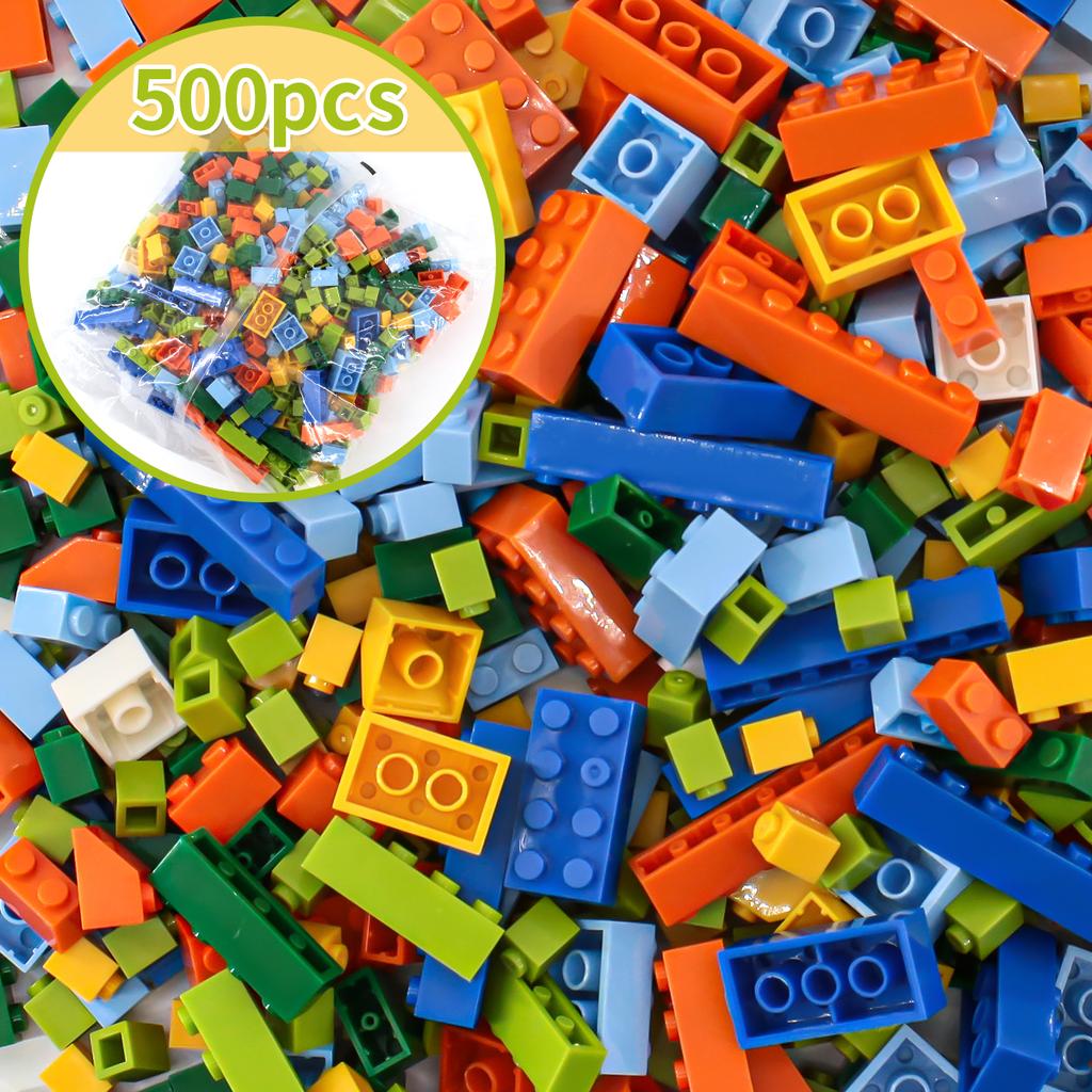 1000 Pieces Color boxDlY Creative Building Blocks Bulk Sets City Classic Bricks AssemblyBringuedos Educational Toys for Children