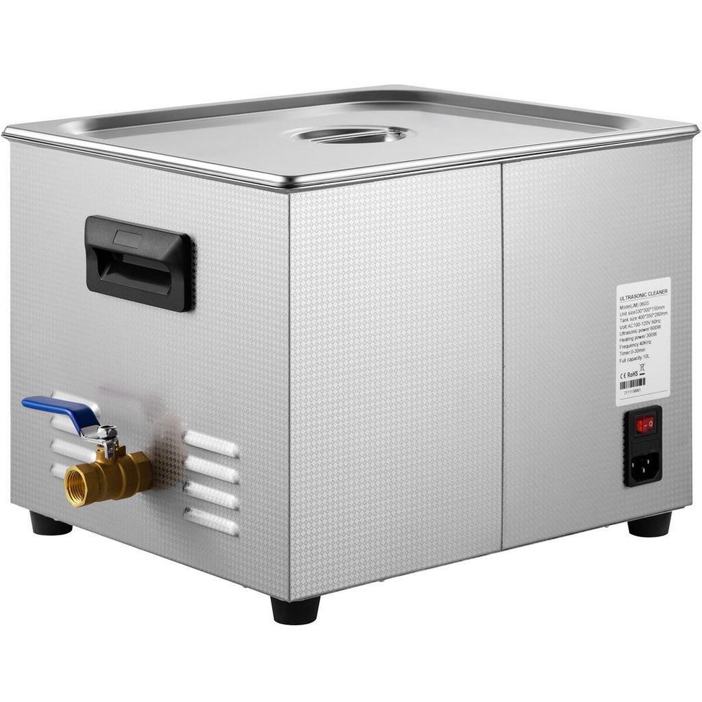 15L Digital Ultrasonic Cleaner Heater Timer 600W 40KHz Cleaning Machine