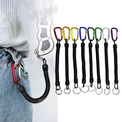 Not Hurting Hands Anti-lost Lanyard Spiral Spring Rope Fishing Missed Rope