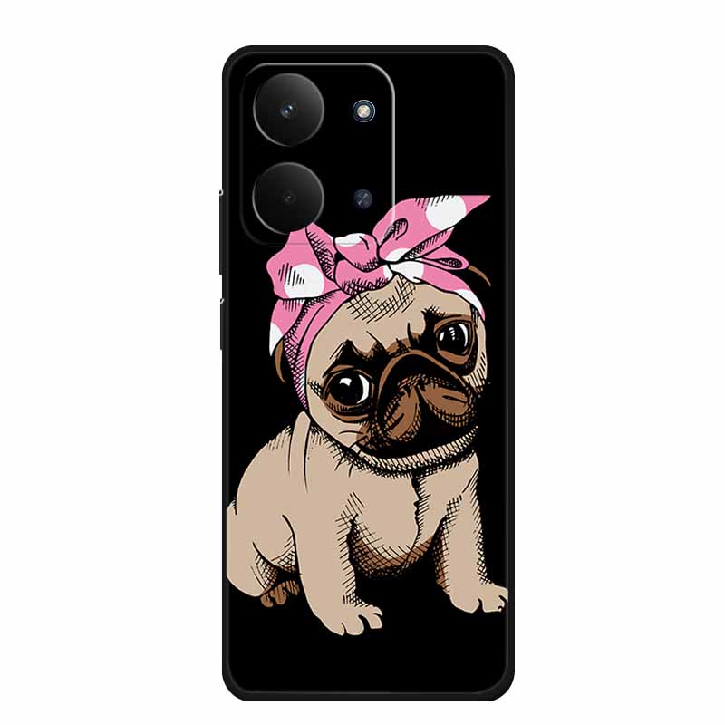 For Redmi 15C 4G Case 15 C Cartoon Cat Black Silicone Soft TPU Phone Case For Xiaomi Redmi 15C Back Cover Cases Redmi15C 6.9"