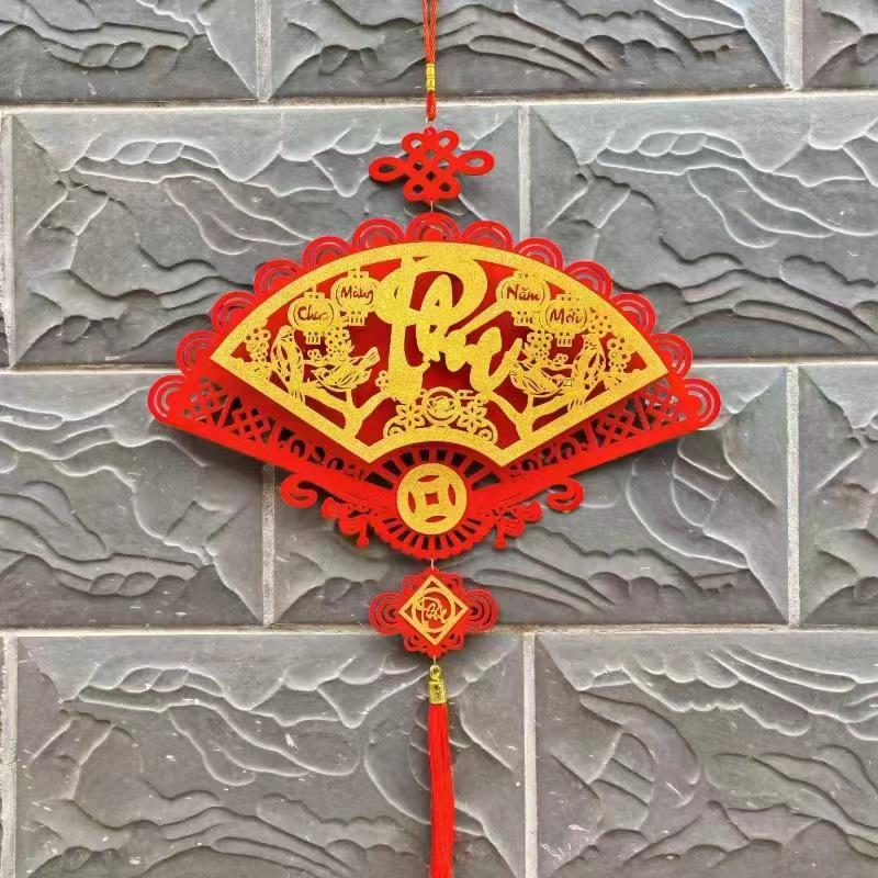 Vietnamese New Year Hanging Pendants With Tassel Window Door Party Hanging Ornament 2026 Spring Festival Home Decor Accessories