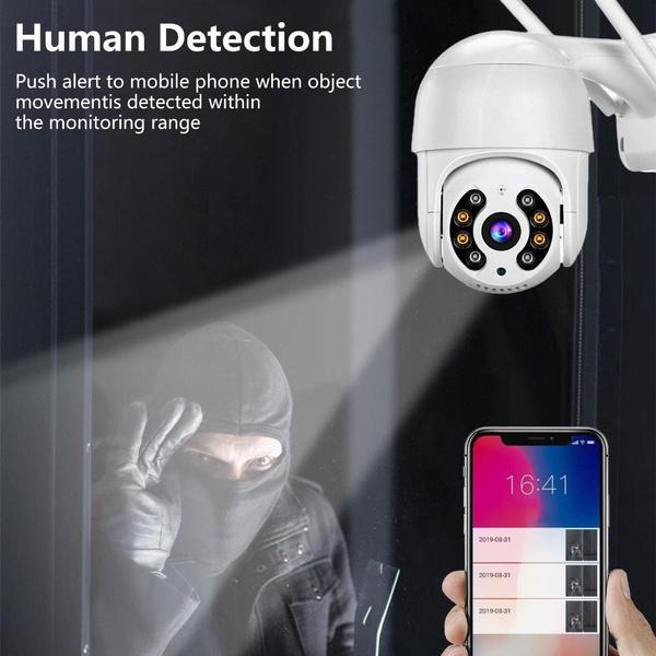 

1080P Security Camera Outdoor WiFi Outdoor Security Camera 360 Degree View Surveillant Camera Motion Detection Camera 32G memory card