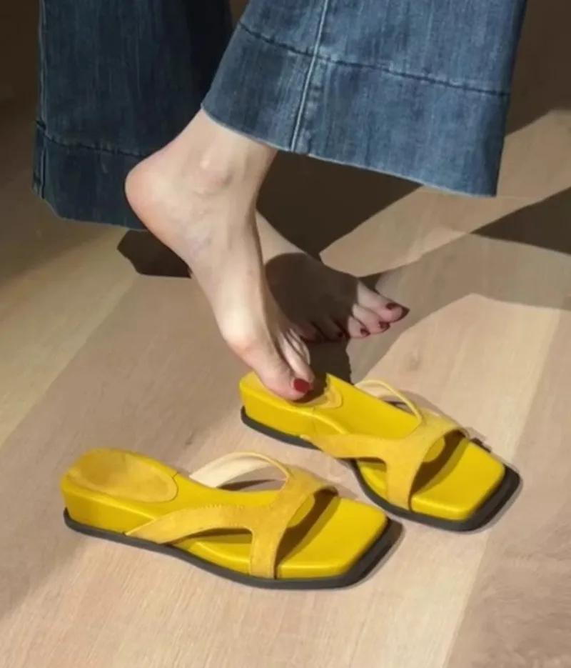 Mode Ballerinas Damen Hausschuhe Designer Gemütliche Schuhe Mode Sandalen 2025 Sommer Strand Flip Flops Neue Marke Pantoletten Lässig Zapatillas Mujer