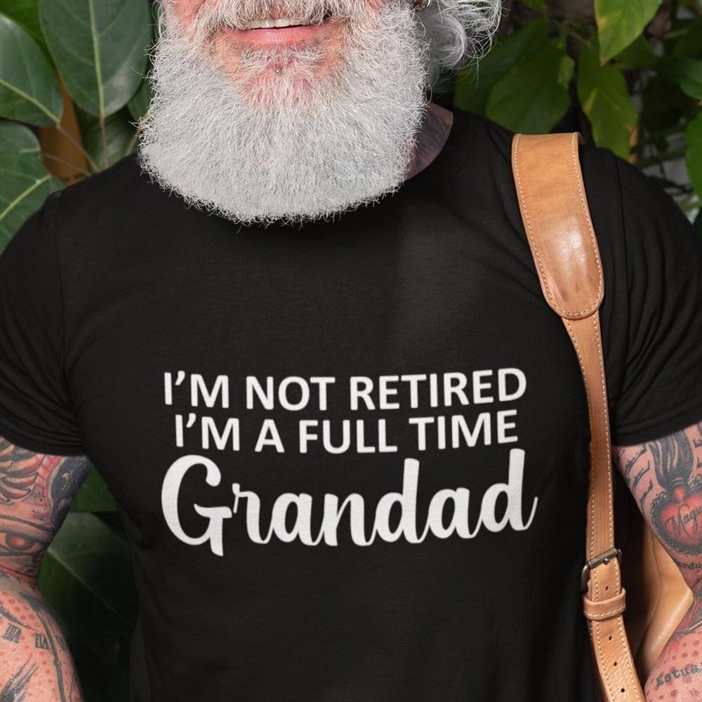 26 ДЕДУШКА Футболка I&039;M Не на пенсии I&039;m a Полноценный Дедушка Смешной Дедушка Папа S Унисекс Футболка L