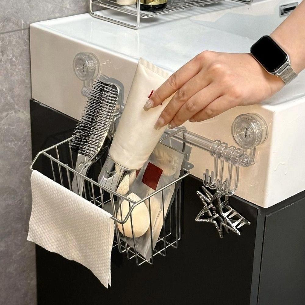 Hanging Kitchen Sponge Holder 304 Stainless Steel Sink Drainer Rack  for Bathroom Gadgets
