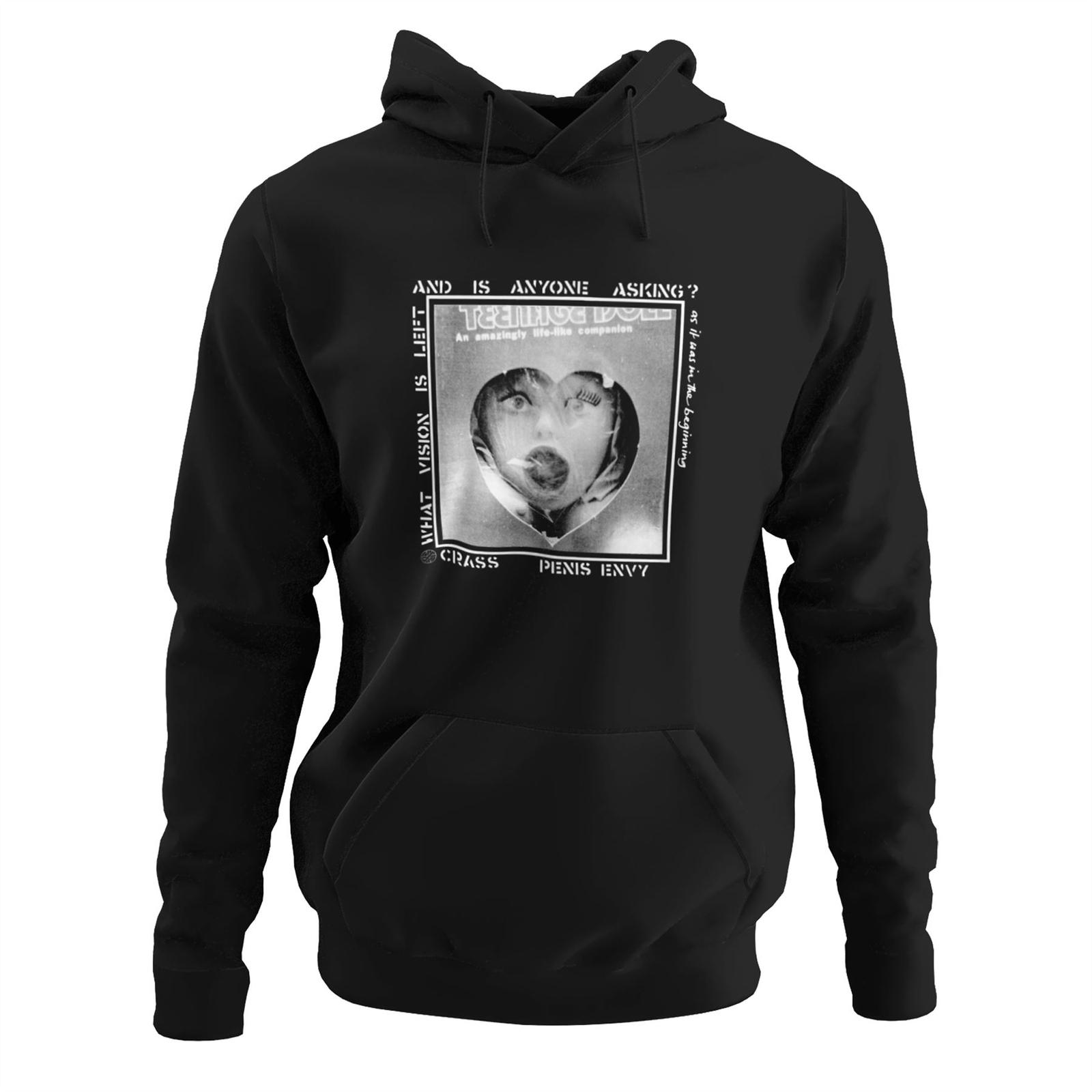 Crass Penis Envy Hoodie - Hardcore Punk Anarchist 4XL