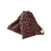 Soft Fabric Triangular Hair Claw Animal Print Hair Barrettes Stylish Hairpin Nonslip Design Headdress